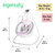 Ingenuity Simplecomfort Multi-direction Compact Baby Swing With Vibrating Seat, Unisex - Cassidy (pink)