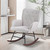 Hommpa Rocking Chair Upholstered Rocker Armchair Modern Accent Chair For Living Room Bedroom Patio Lounge Chairs