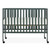 Dream On Me Quinn Full-size Folding Crib, Removable Wheels, Modern Nursey, Adjustable Mattress Support, Patent Folding System In Olive