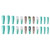 Fofosbeauty 24pcs Press On False Nails, Long Coffin Fake Nails, Tiffany Big Diamonds
