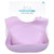 Lilac Silicone Bib With Crumb Catcher