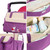 Soho Tote Diaper Bag, Animals, Lavender Elephants, 10 Piece Set
