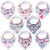 Keababies Organic Baby Bandana Drool Bibs For Girls (bliss)
