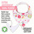 Keababies Organic Baby Bandana Drool Bibs For Girls (bliss)
