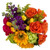 Hugs And Kisses By Arabella Bouquets With Free Elegant, Hand-blown Glass Vase (fresh-cut Flowers, Yellow, Orange, Green)