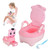 Portable Cute Baby Potty Cute Cow Toilet Seat Girl Boy Training Pot With Removable Waste Cup And Brush