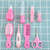 Kangqi 8pcs/set Infant Thermometer Nail Clippers Scissors Grooming Kit Baby Care Tools