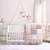 The Peanutshell Baby Girl Musical Crib Mobile - Pink Swans And Hearts - Grace Collection