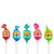 4 Pc Charms Super Blow Pops Lollipops Sucker Stick Candy Gum Assorted Flavors