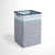 Bacati Collapsible Cotton Percale Fabric Laundry Hamper, Tribal Noah Mint