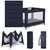 Dream On Me Zazzy Portable Play Yard With Bassinet, Navy