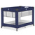 Dream On Me Zazzy Portable Play Yard With Bassinet, Navy