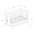 South Shore Angel Baby 3-in-1 Convertible Crib, Chocolate