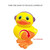 Wind-up Jumping Duck Toys Novelty Toys For Party Favors Multicolor Duck Hopping Clockwork Chain Toy;wind-up Jumping Duck Toys Novelty Toys Hopping Clockwork Chain Toy