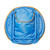 Cocomelon Comfortable Plush Polyester 19" Blue Folding Saucer Chair