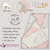 Crib Bedding Set For Girls- 4-piece Baby Nursery Bedding Crib Set; Geometric, Rose Gold, Powder Pink & Marble | Precious Collection By Oberlux