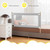 Gymax 57'' Bed Rails For Toddlers Vertical Lifting Baby Bed Rail Guard With Lock Grey