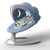 Electric Baby Swing Bouncer Chair Infant Cradle With Built-in Bluetooth & Remote Control & 5 Sway Modes & 3 Timing