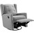 Baby Relax Mikayla Swivel Gliding Recliner, Gray Linen