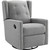 Baby Relax Mikayla Swivel Gliding Recliner, Gray Linen
