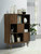 4d Concepts Montage Midcentury Room Bookcase,walnut