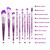 Makeup Brush Set 10pcs Purple Stylish Glitter Handle Makeup Brushes Set Professional Make Up Brushes Tools