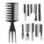 Tebru Professional Hair Styling Combs Salon Hairdresser Combs, Hairstyles For Women, Men, Girls And Boys
