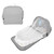 Infant Bed Newborn Bed Baby Lounger Newborn Baby Bed Foldable Baby Lounger With  Net Mattress Infant Travel Cribgray