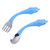 Hemoton 1 Set 2pcs Baby Tableware Stainless Steel Spoon Fork Set Toddler Tableware