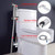 Three Piece Bidet Toilet Sprayer Stainless Steel Bidet Sprayer Kit Baby Cloth Diaper Sprayer Easy To Install Shower Hose And Hooks Stainless Steel Toilet Booster Spray Gun