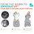 Love To Dream Essentials Swaddle Up, Gray, Small, 8-13 Lbs.