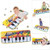 Mahuaoyixi Baby Musical Play Mats,kid Piano Soft Mat, Animal Educational Cartoon Kick Toy