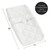 White Floral Rose Changing Pad Cover By Sweet Jojo Designs