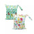 2pcs Wet Dry Bags Waterproof Cloth Diapers Wet Bag With Double Zippered Pockets Carrying Storage Travel Bag Organizer For Baby Infants