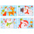 Hemoton 4 Sheets Christmas Wall Stickers Self-adhesive Window Sticker Christmas Decor