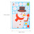 Hemoton 4 Sheets Christmas Wall Stickers Self-adhesive Window Sticker Christmas Decor