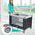Gymax Portable Baby Playard Nursery Center Playpen With Changing Station & Mattress