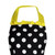 Cute Dots Bowknot Women Apron Kitchen Restaurant Bib Yellow