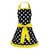 Cute Dots Bowknot Women Apron Kitchen Restaurant Bib Yellow