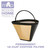 Permanent 12-cup Cone Shape Gold Tone Coffee Filter Fits All Coffee Makers Using #4 Cone Filters
