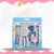 6pcs/set Baby Health Care Kit Newborn Kid Care Baby Kit Grooming Set Clipper Brush For Newborns Baby-blue