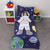 Everything Kids Space Astronaut - Navy, Green And Yellow Glow In The Dark 4 Piece Toddler Bed Set - Comforter, Flat Top Sheet, Fitted Bottom Sheet And Reversible Pillowcase
