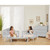 Slumber Baby Rose 3 In 1 Toddler Bed, Platinum