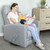 Dream On Me Chatham Swivel Gliding Recliner, Gray