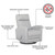 Dream On Me Chatham Swivel Gliding Recliner, Gray