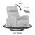 Dream On Me Chatham Swivel Gliding Recliner, Gray