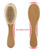 Asdomo Natural Wool Baby Wooden Brush Comb Newborn Hair Brush Infant Head Massager