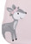 Little Love By Nojo Sweet Deer Pink And Grey Soft Fleece Wearable Blanket, Medium 6-12 Mo.