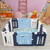 Baby Playpen, Upgrade Foldable Kids Activity Centre Safety Play Yard Home Indoor Outdoor Baby Fence Play Pen No Gaps With Gate For Baby Boys Girls Toddlers (14 Panel, Blue+white)