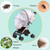 Relax Mosquito Net For Stroller,universal With Mosquito Net Shading Breathable Uv Protection Rainproof Wind Cover With Canopy And Zipper Door For Strollers Bassinets Playards And Portable Mini Crib